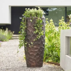 Cascara Vaas - Brons - D40H90 Cm [pallet] -Flora Hart Verkoopwinkel 1951715016