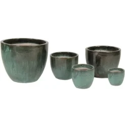 Glazed Egg - Moss Green - D60H52 Cm [pallet] -Flora Hart Verkoopwinkel 1954466736