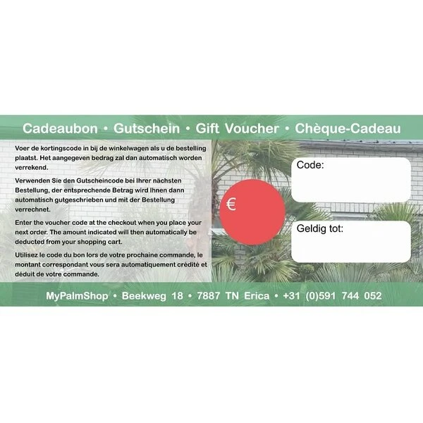 Cadeaubon € 100,- 2 Cadeaubon € 100,-